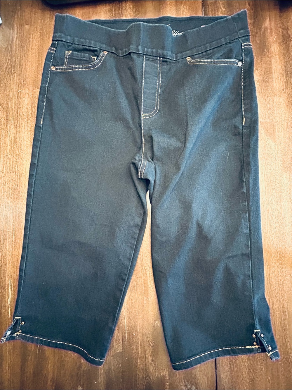Women’s Avery Skimmer Stretch Denim Crop Jeans Size 12 - Flawed